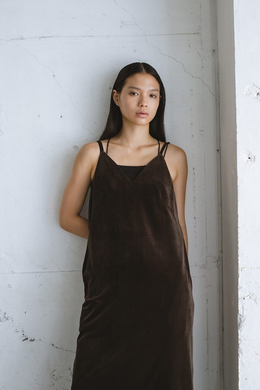 STYLEMIXER「ベロアレイヤーキャミワンピース」|ワンピース|