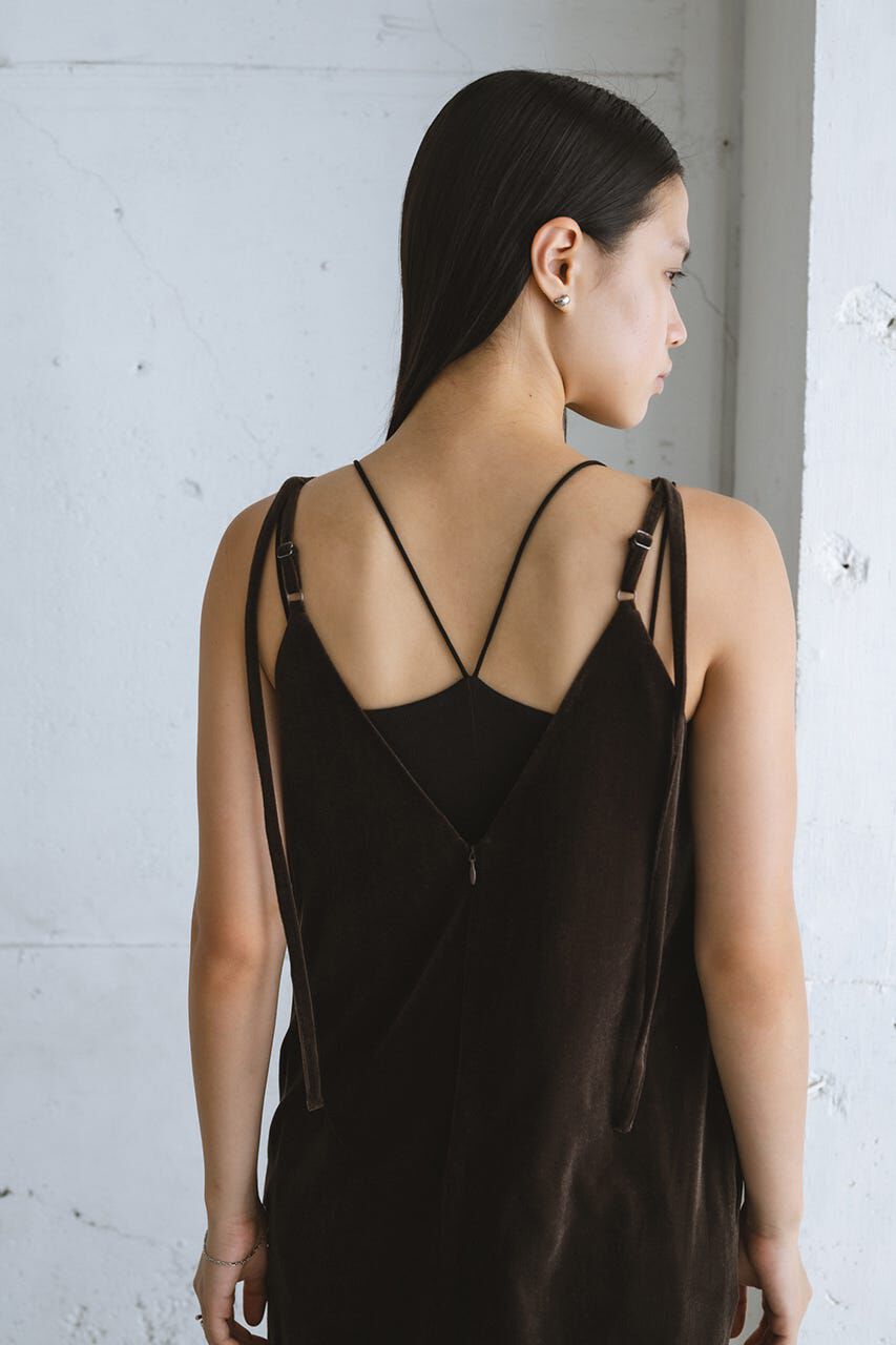 STYLEMIXER「ベロアレイヤーキャミワンピース」|ワンピース|