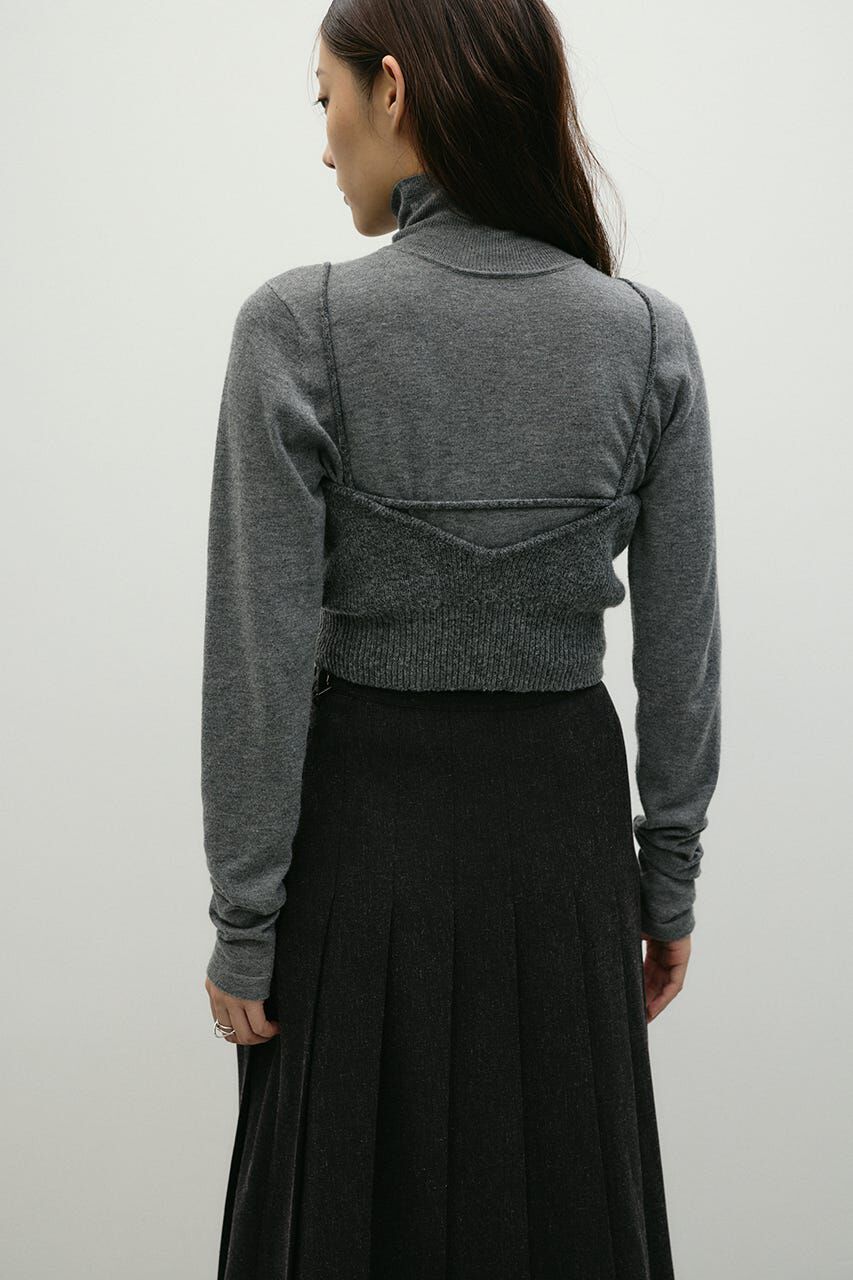 STYLEMIXER「フリルニットビスチェ」|キャミソール|