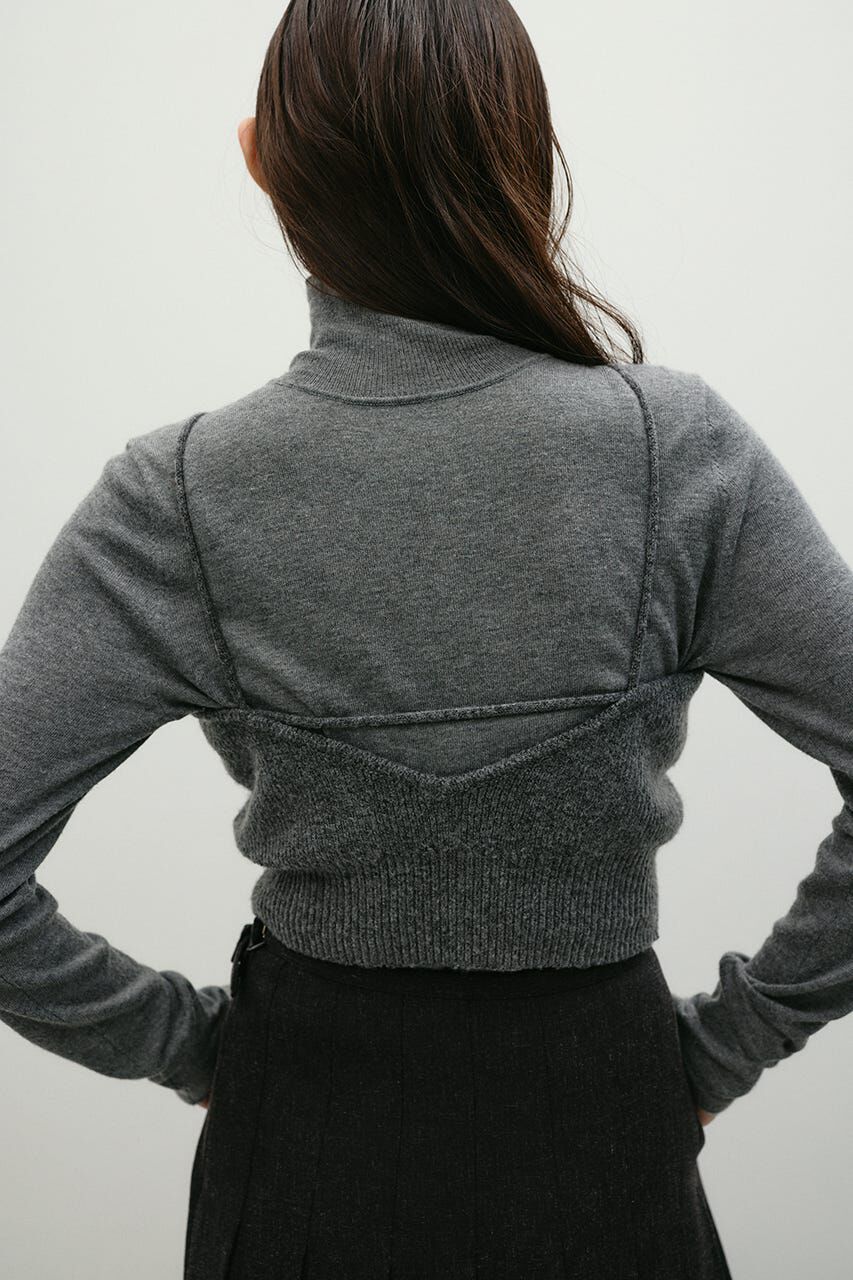 STYLEMIXER「フリルニットビスチェ」|キャミソール|