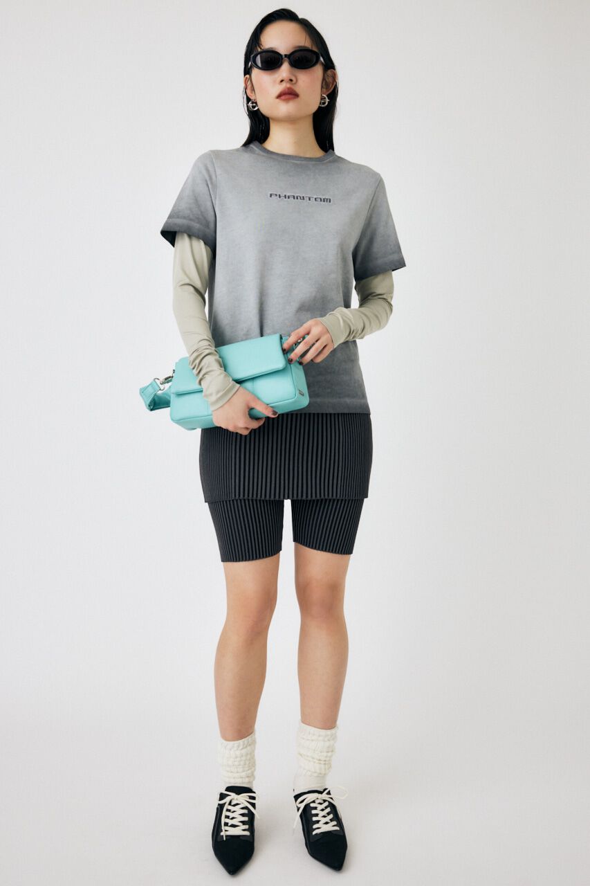 MOUSSY「LAYERED LIKE EMBROIDERY LS Tシャツ」|Tシャツ・カットソー|