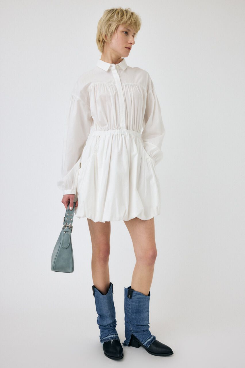 MOUSSY「BALLOON SHIRT ドレス」|ワンピース|