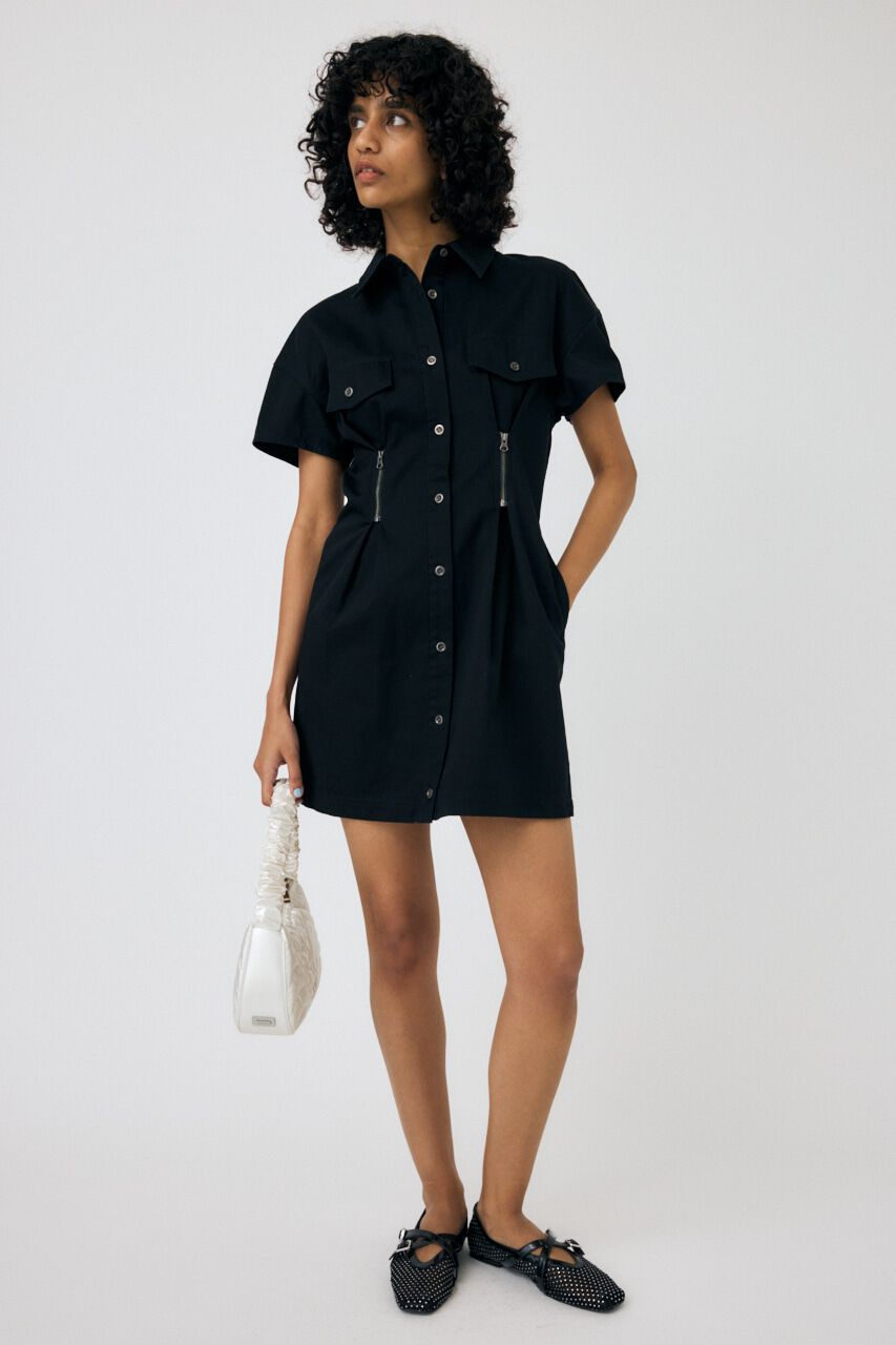 MOUSSY「WAIST ZIP UP ドレス」|ワンピース|