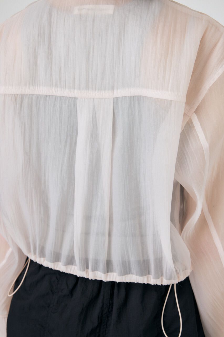 MOUSSY「SHEER CROPPED ジャケット」|シャツ・ブラウス|