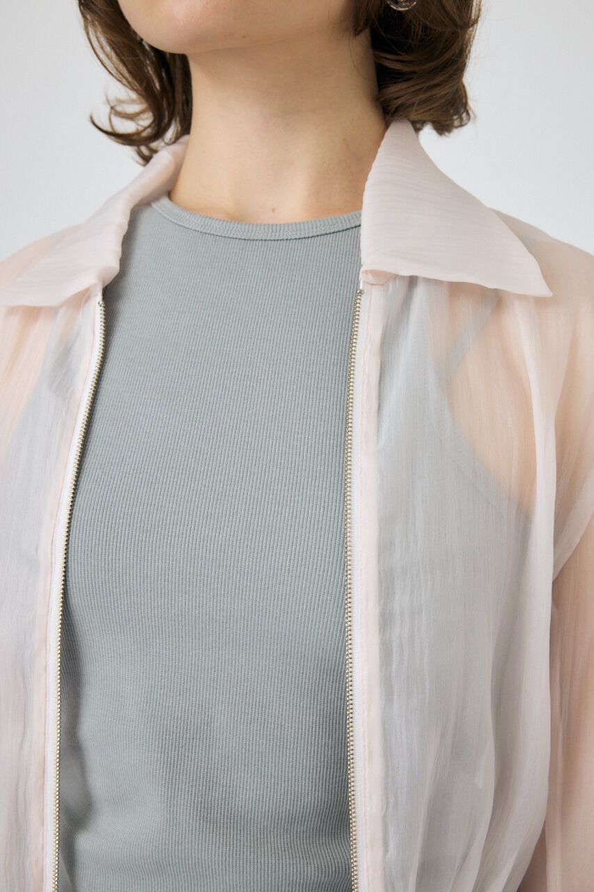 MOUSSY「SHEER CROPPED ジャケット」|シャツ・ブラウス|