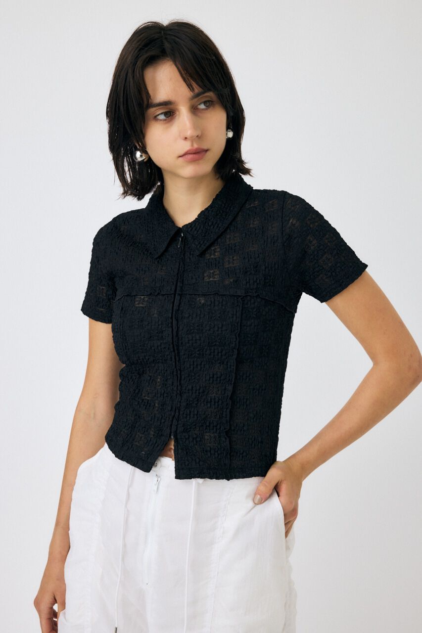 MOUSSY「LACY SWITCHING トップス」|Tシャツ・カットソー|