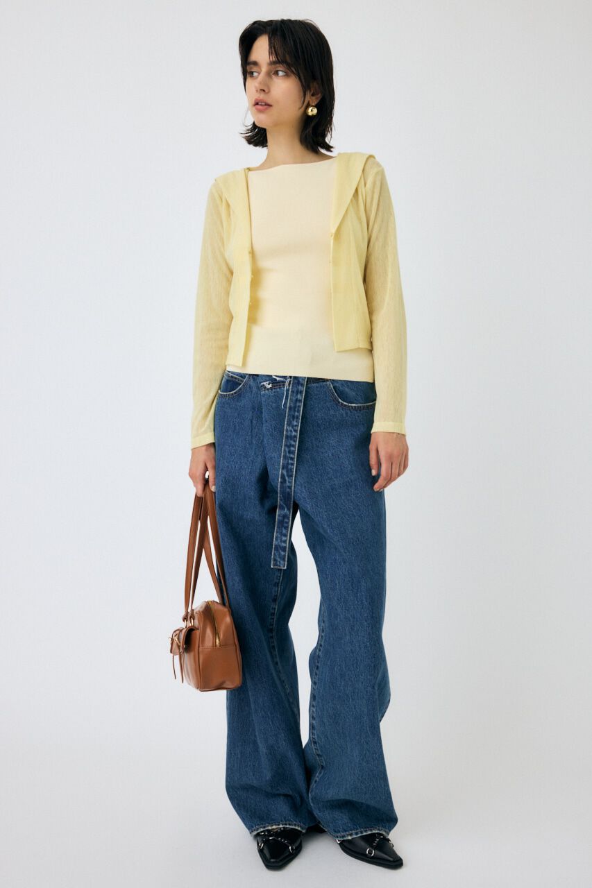 MOUSSY「SHEER CUT フーディ」|パーカー|