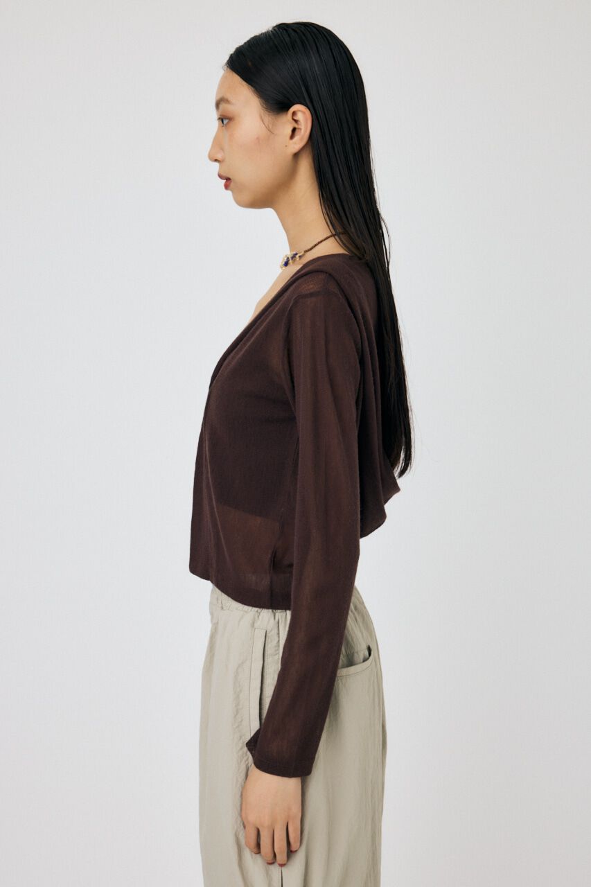 MOUSSY「SHEER CUT フーディ」|パーカー|