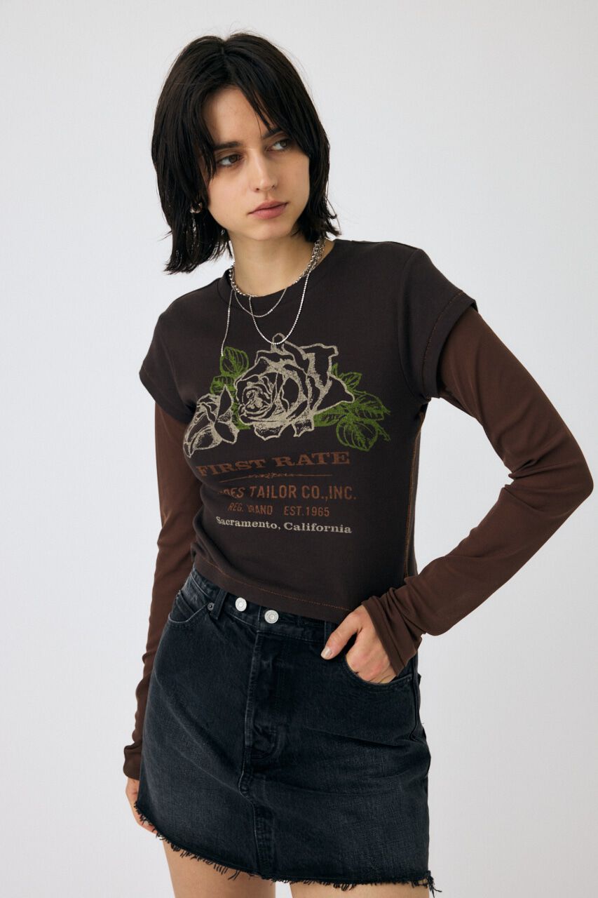 MOUSSY「VINTAGE LABEL Tシャツ」|Tシャツ・カットソー|