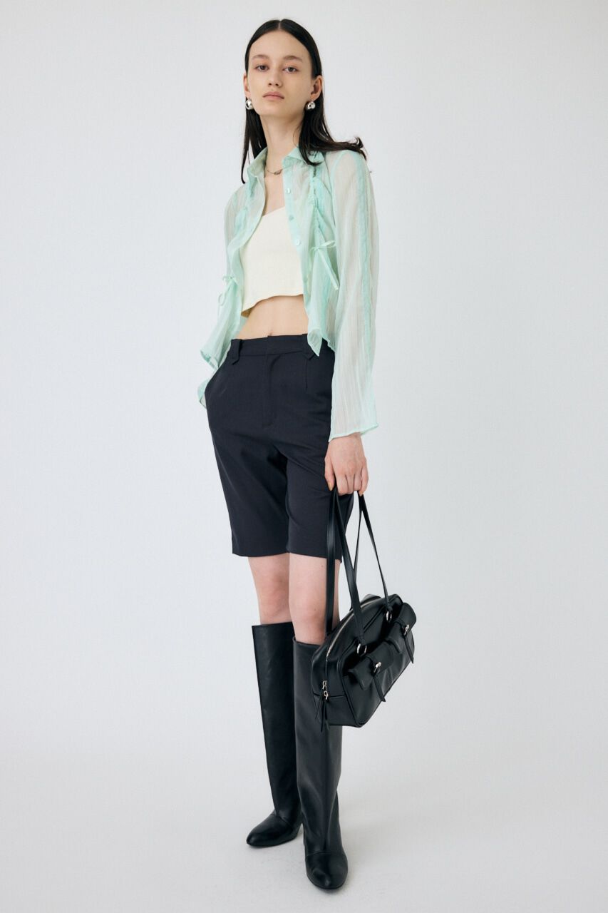 MOUSSY「LACY TAPE シアーシャツ」|シャツ・ブラウス|