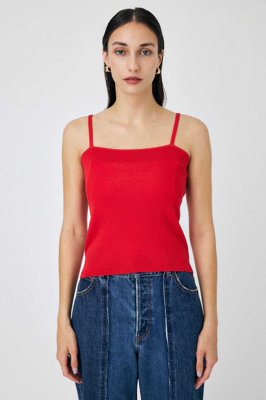 MOUSSY「KNIT CAMI & RIBBON シャツセット」|ニット・セーター|