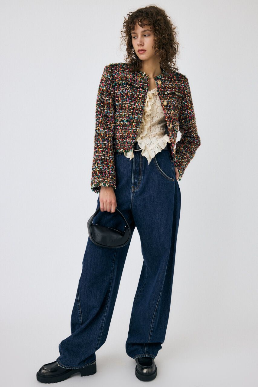 MOUSSY「CUT LACE RUFFLE ブラウス」|Tシャツ・カットソー|