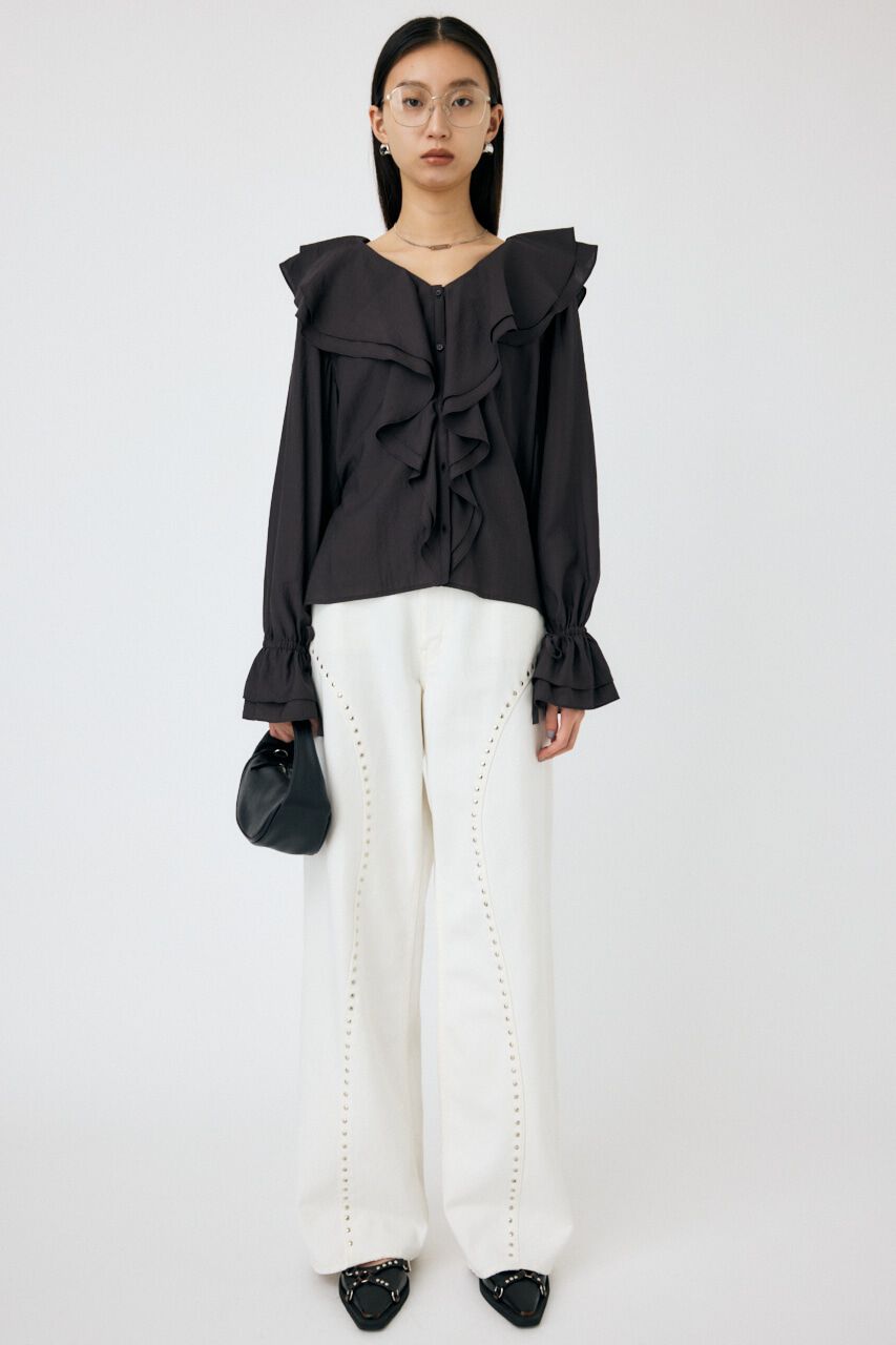 MOUSSY「RUFFLE ブラウス」|シャツ・ブラウス|