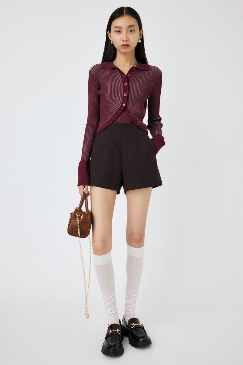 MOUSSY「RIB KNIT カーディガン&キャミ」|ニット・セーター|