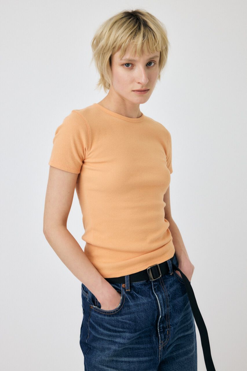 MOUSSY「BASIC RIB Tシャツ」|Tシャツ・カットソー|