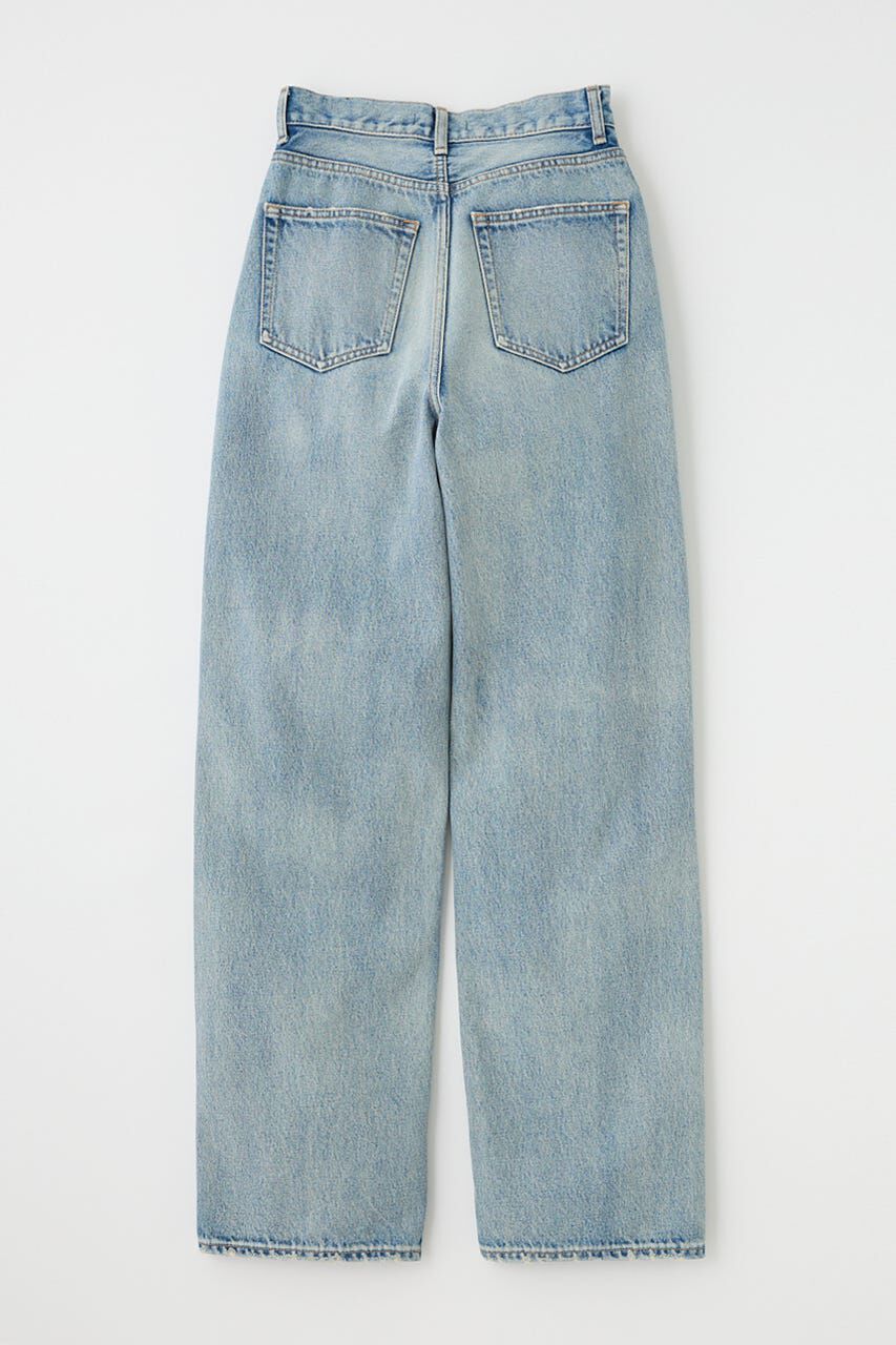 MOUSSY「HW CRASH LOOSE STRAIGHT」|デニム|