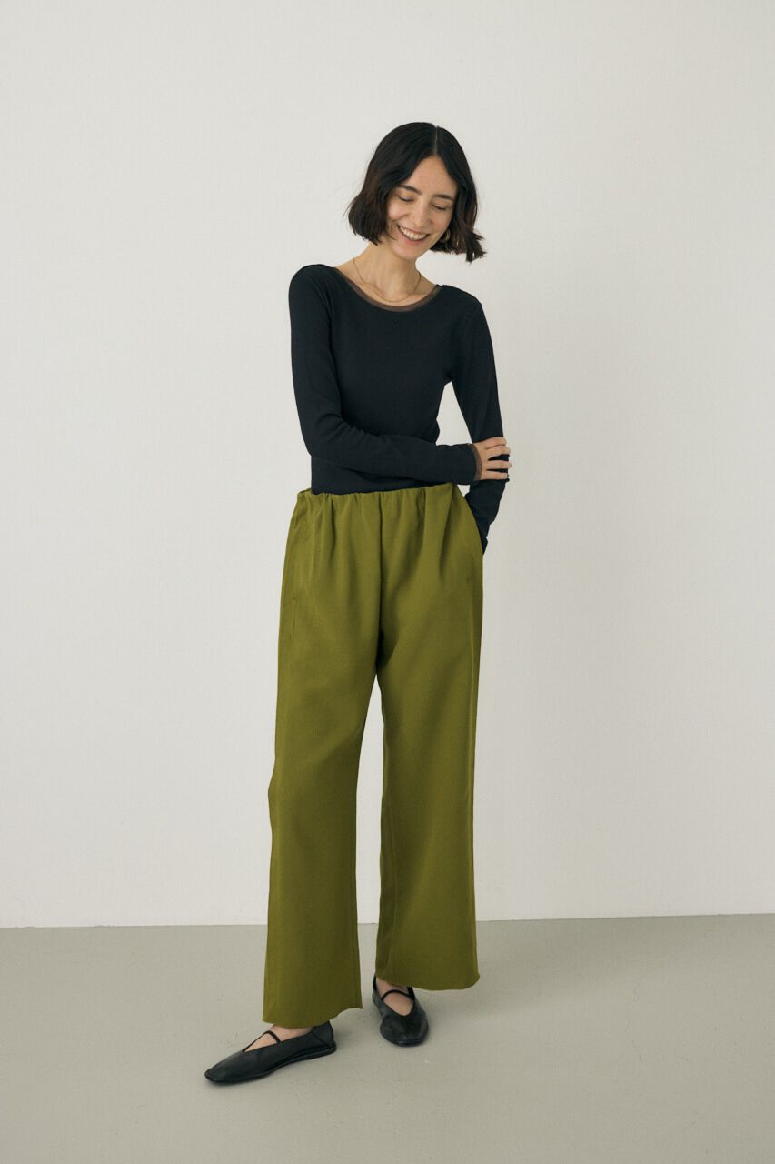 MOUSSY「リラックスワイドパンツ　リサイクルポリエステル使用」|その他|