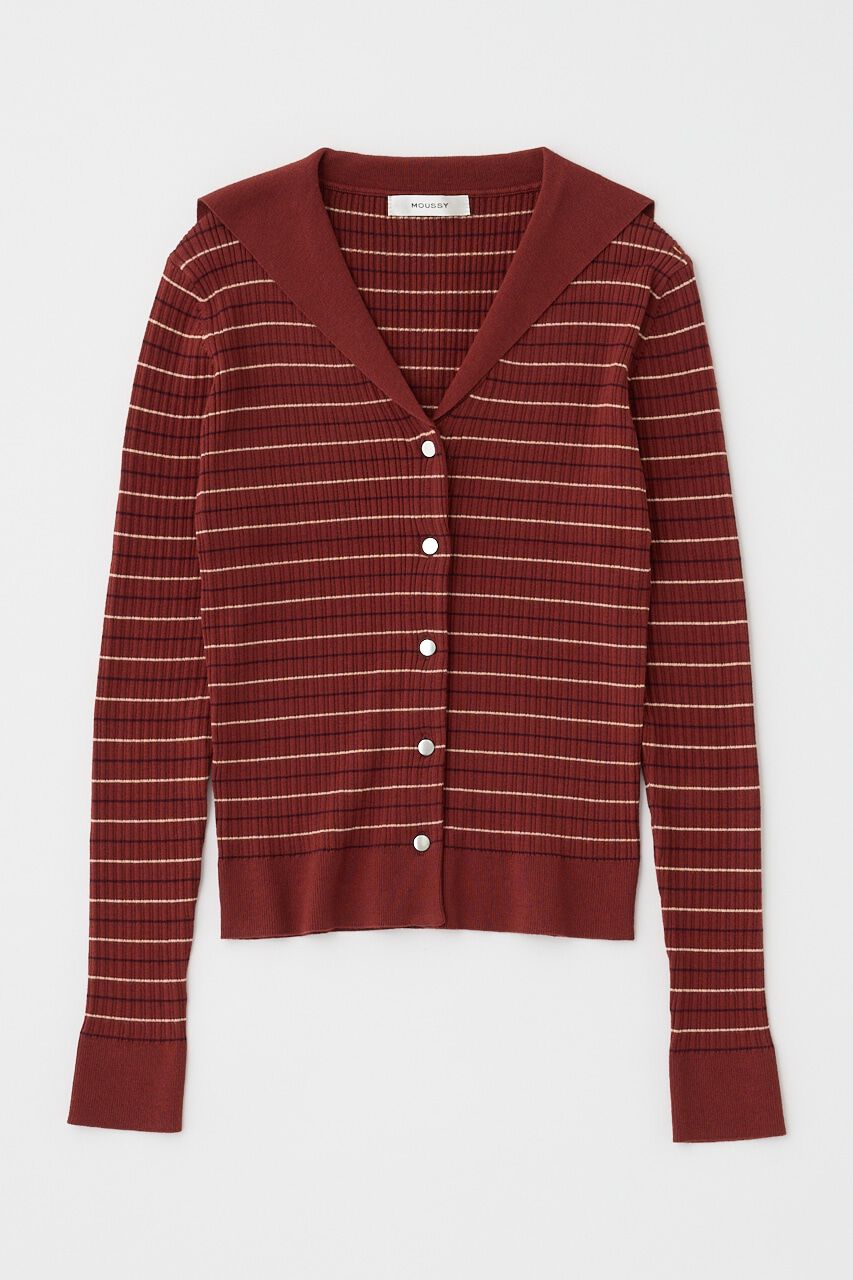 MOUSSY「SAILOR COLLAR ニット カーディガン」|ニット・セーター|