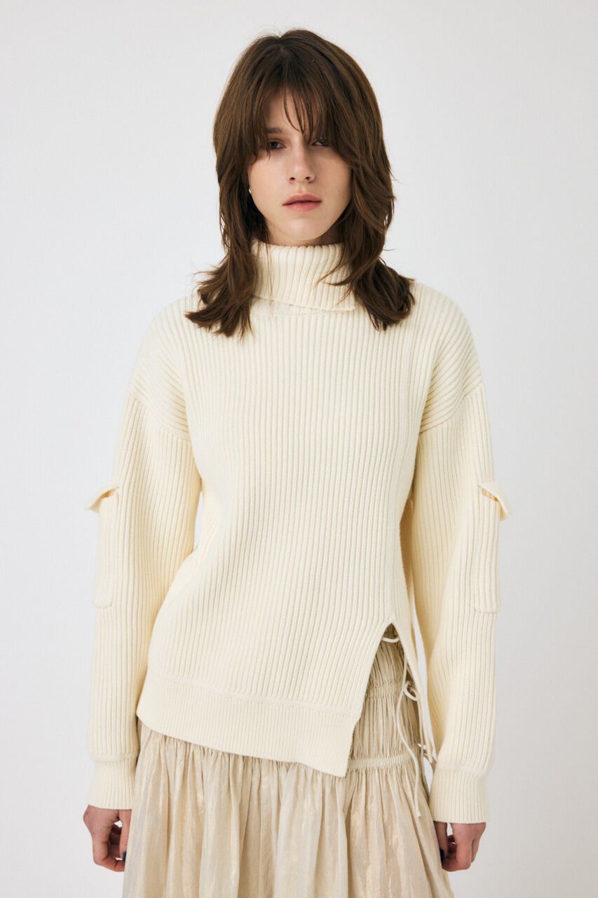 MOUSSY「SLIT ハイネックセーター」|ニット・セーター|IVOY3