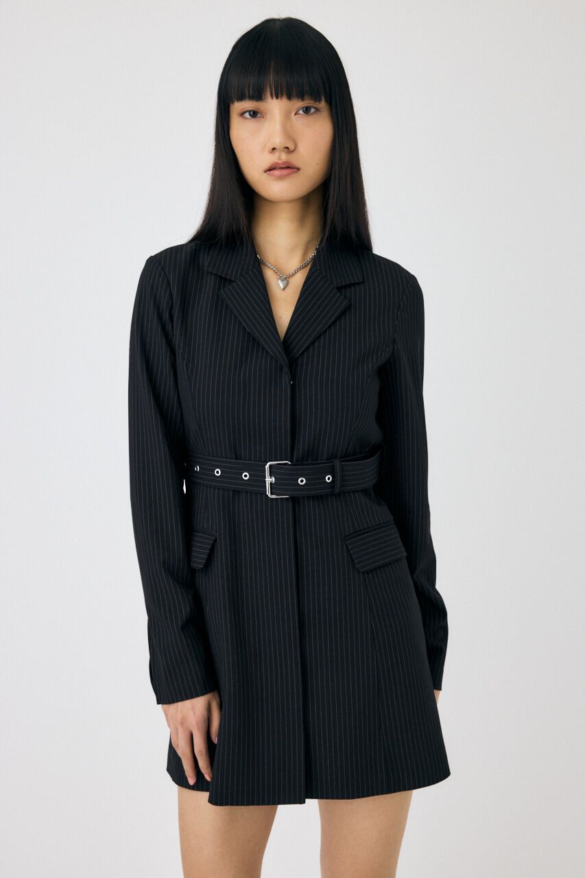 MOUSSY「LONG SLEEVE BLAZER ミニドレス」|ワンピース|