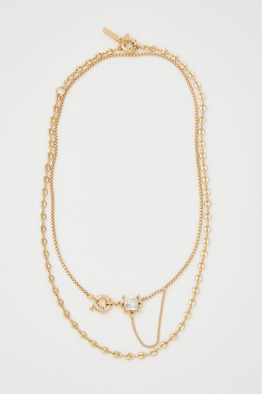 MOUSSY「COMBI CHAIN ネックレス」|ネックレス|GLD