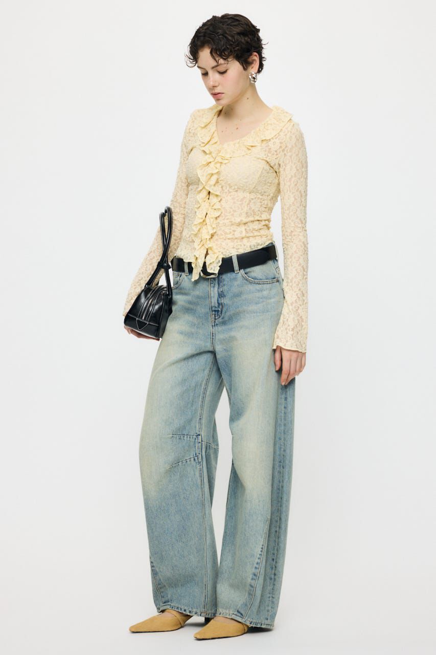 MOUSSY「HORSESHOE バギー」|デニム|