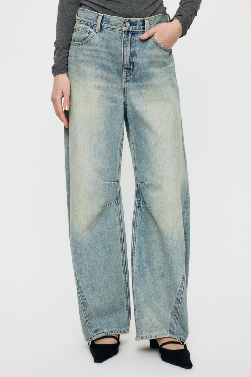 MOUSSY「HORSESHOE バギー」|デニム|