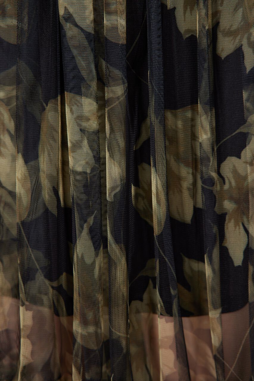 rienda「チュールドッキングビスチェパターンワンピース」|ワンピース|