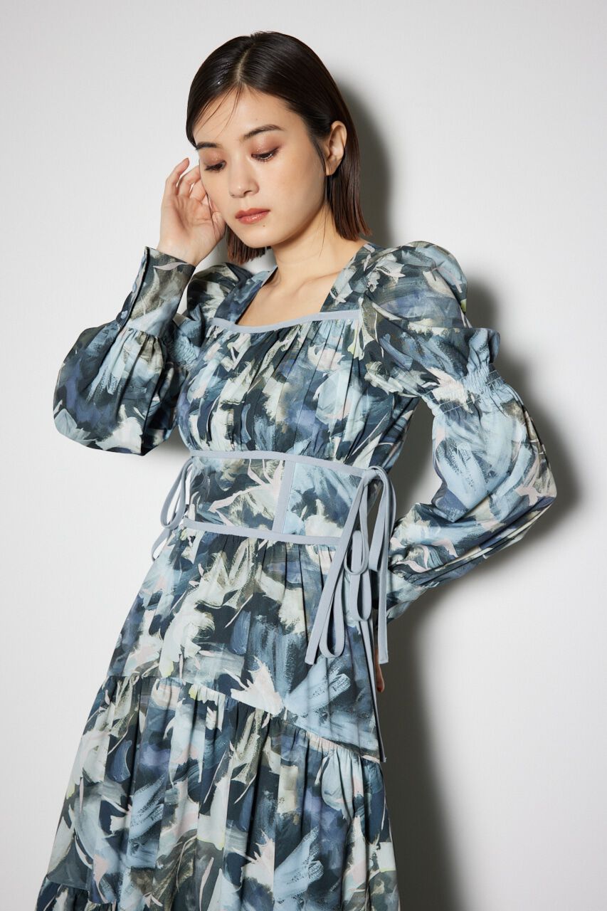 rienda「サイドリボンフレアワンピース」|ワンピース|