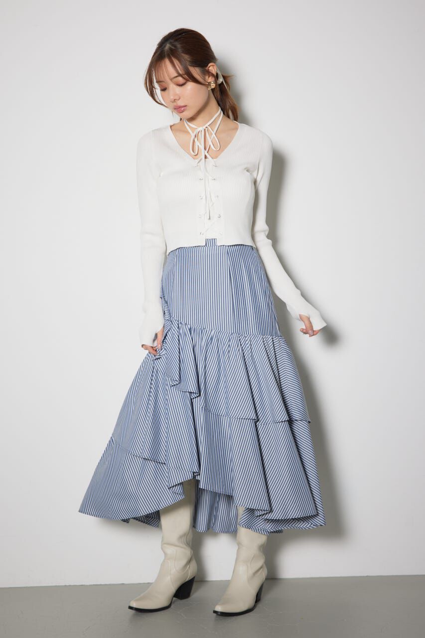 rienda「ボリュームティアードスカート」|スカート|