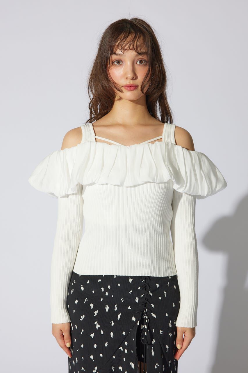 rienda「2WAYバルーンニットトップス」|ニット・セーター|