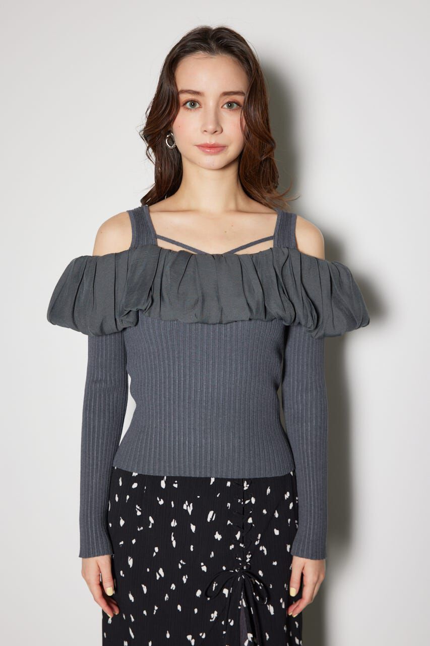 rienda「2WAYバルーンニットトップス」|ニット・セーター|