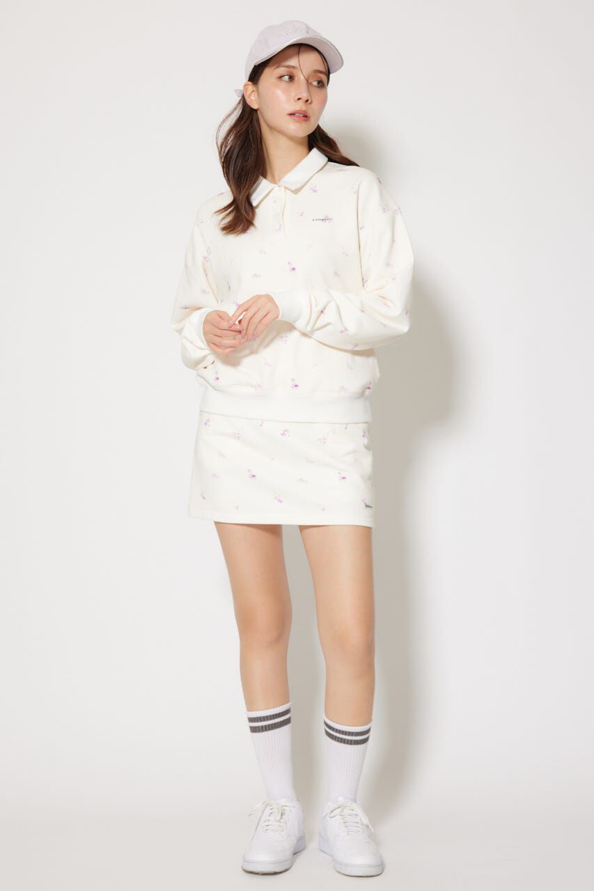 rienda「フラワースウェットタイトスカート」|スカート|