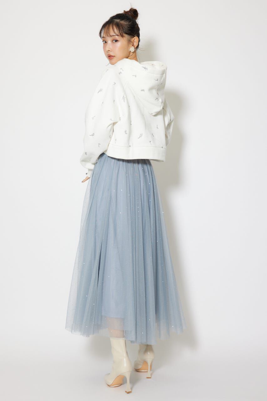 rienda「フラワー刺繍スウェットトップス」|Tシャツ・カットソー|