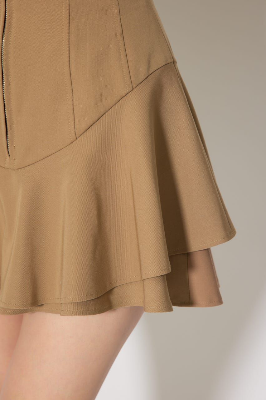 rienda「レイヤードヘムコルセットスコートショートパンツ」|その他|