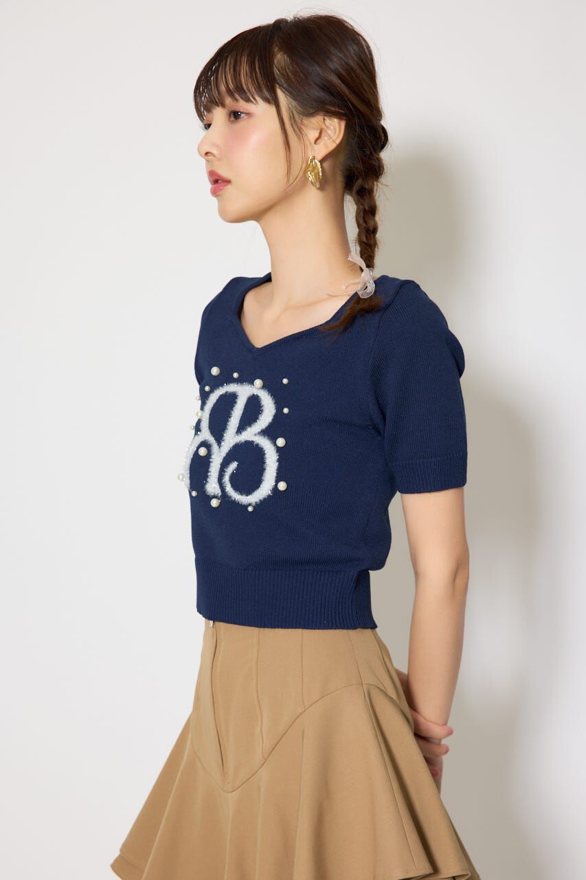 rienda「ジャガードRニットトップス」|ニット・セーター|