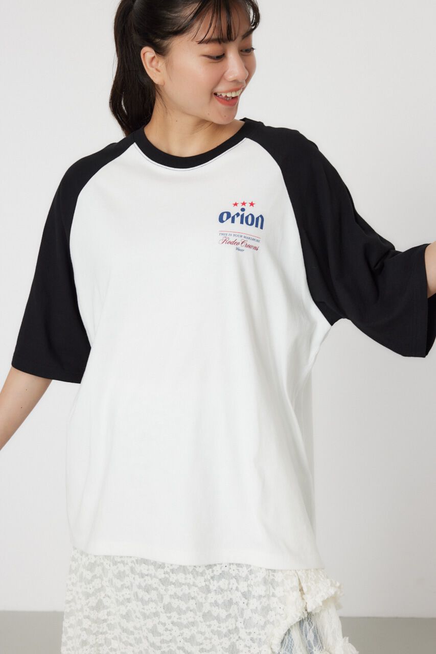 RODEO CROWNS「Orion BeerxRCSラグラン5分トップス」|Tシャツ・カットソー|