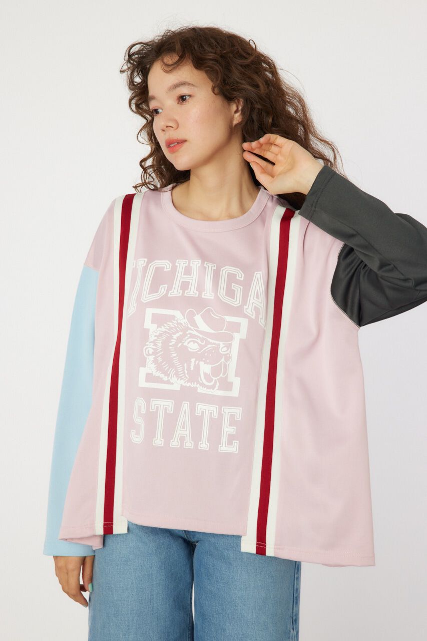 RODEO CROWNS「custom rib ロングスリーブTシャツ」|Tシャツ・カットソー|L/PNK1