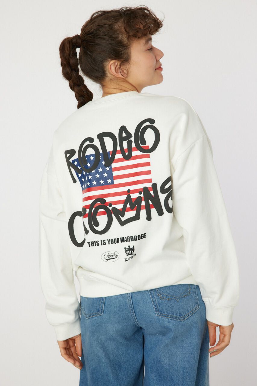 RODEO CROWNS「graffiti flagスウェットトップス」|パーカー|