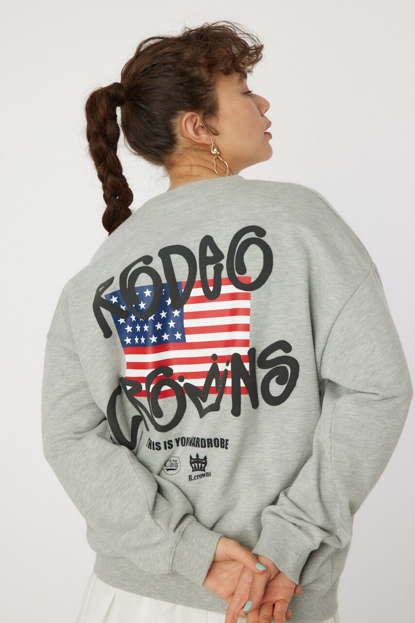 RODEO CROWNS「graffiti flagスウェットトップス」|パーカー|