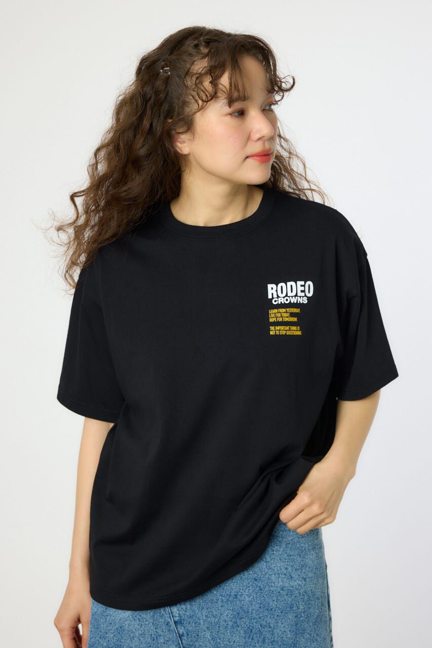 RODEO CROWNS「Overlap デニムアップリケTシャツ」|Tシャツ・カットソー|