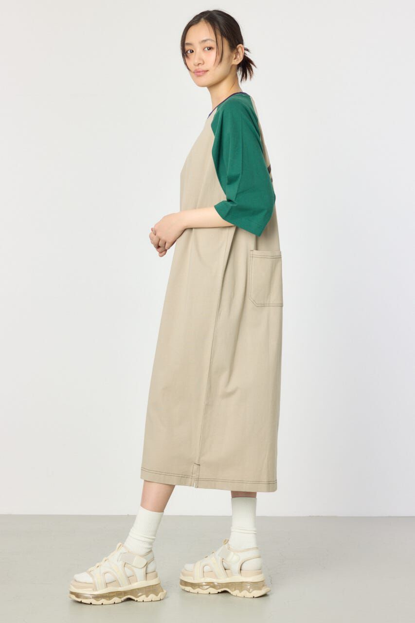 RODEO CROWNS「ラグランカラーステッチワンピース」|ワンピース|