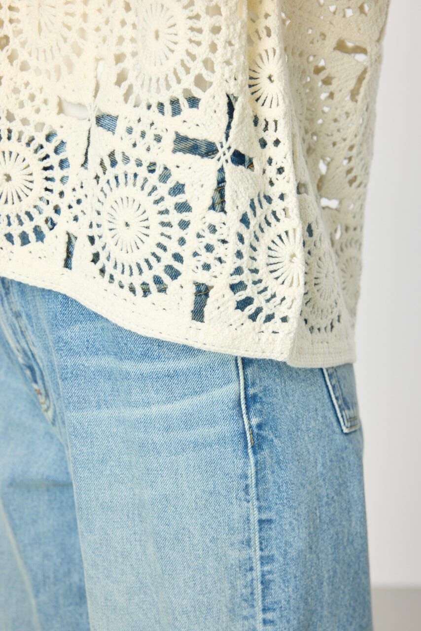 RODEO CROWNS「クロシェカーディガン」|シャツ・ブラウス|