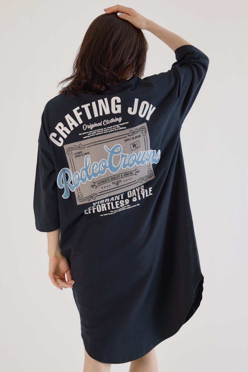 RODEO CROWNS「コール＆デニムパッチワンピース」|ワンピース|