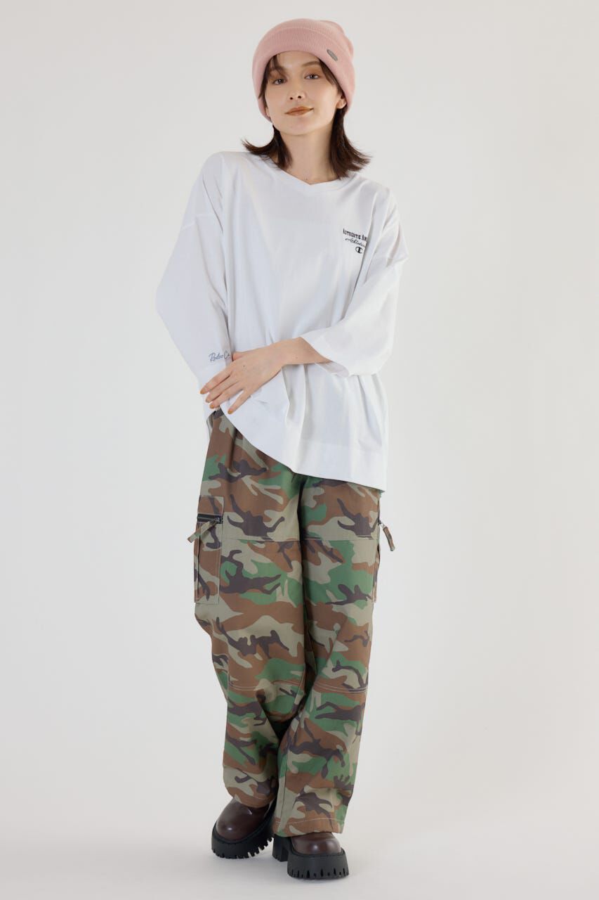 RODEO CROWNS「Champion Vネック7分袖トップス」|パーカー|