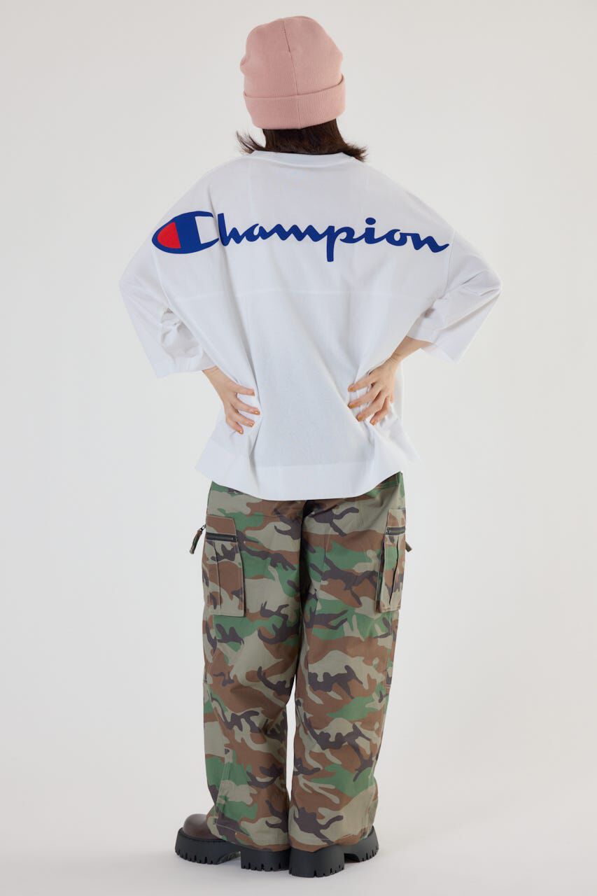 RODEO CROWNS「Champion Vネック7分袖トップス」|パーカー|