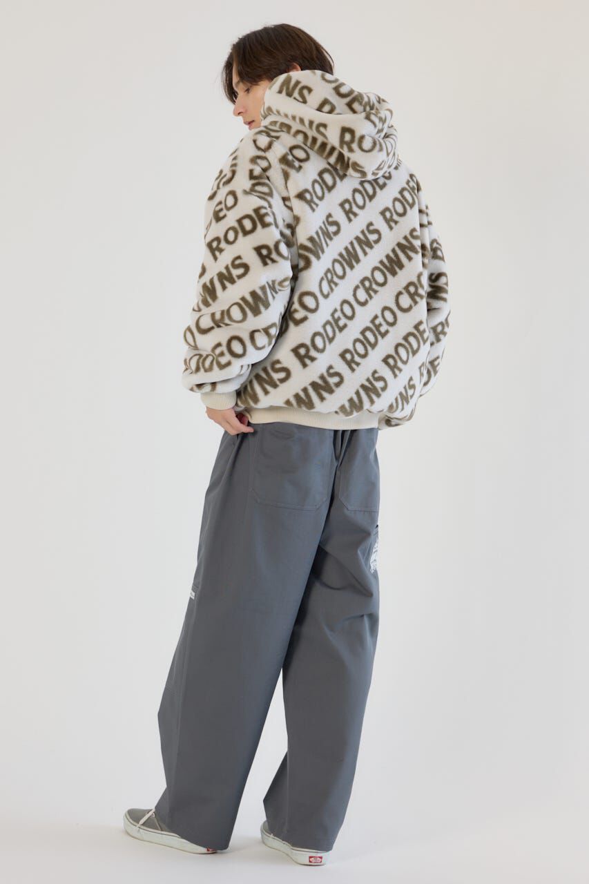 RODEO CROWNS「オールオーバーロゴファーブルゾン」|ブルゾン・スタジャン|