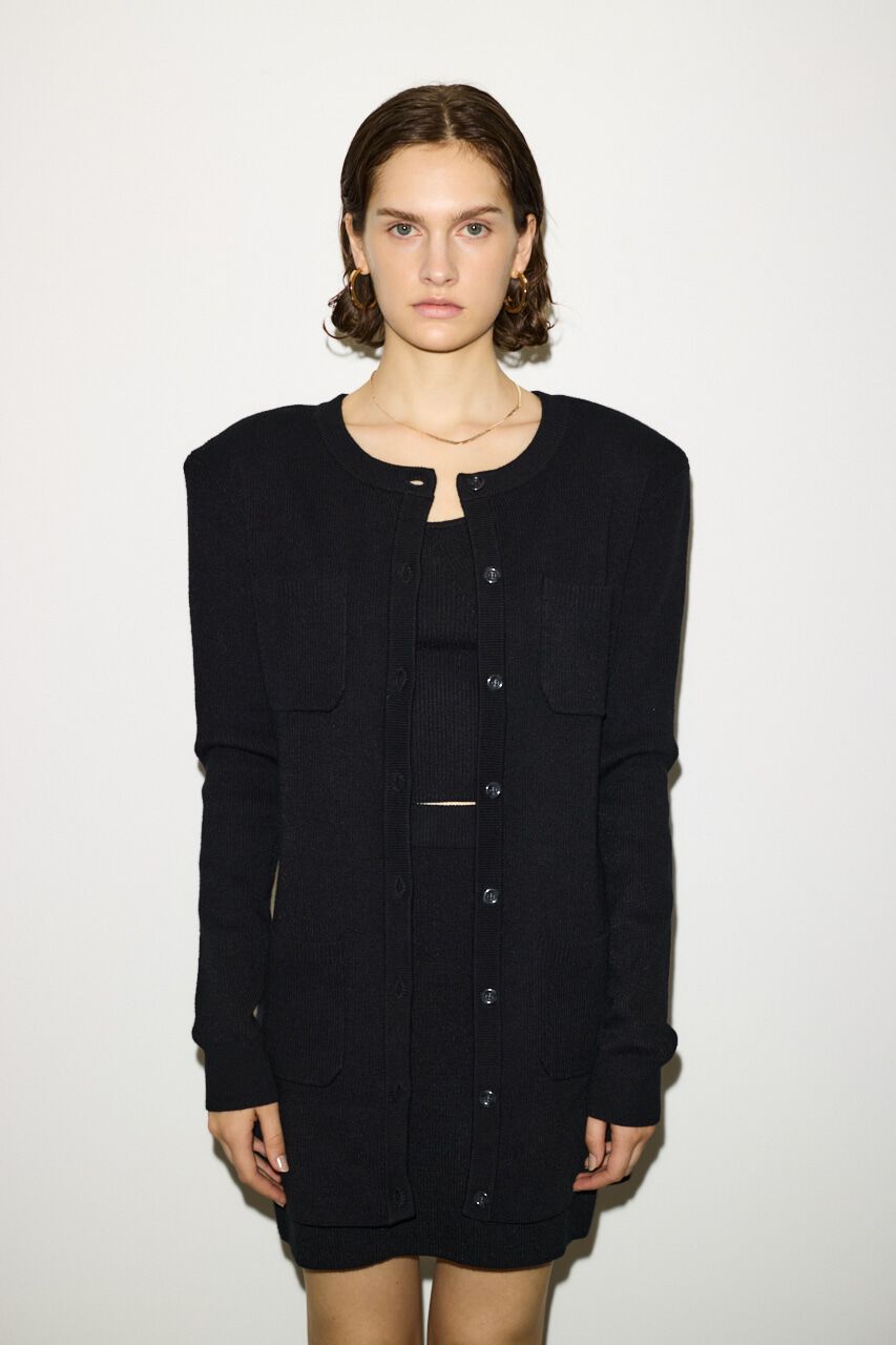 SLY「RIB HG 4PK MIDI カーディガン」|カーディガン|