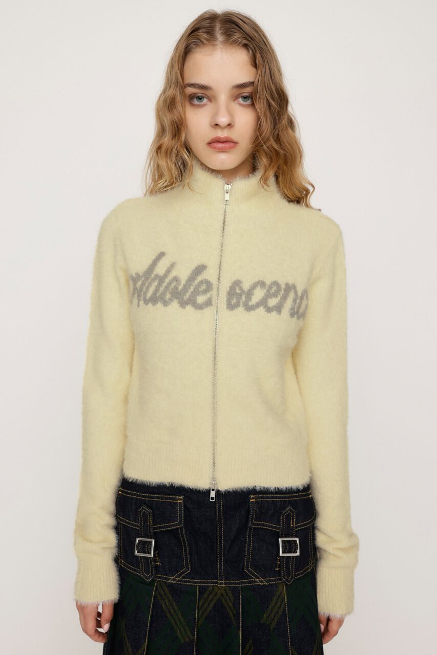 SLY「ZIP UP JQ LOGO トップス」|ニット・セーター|