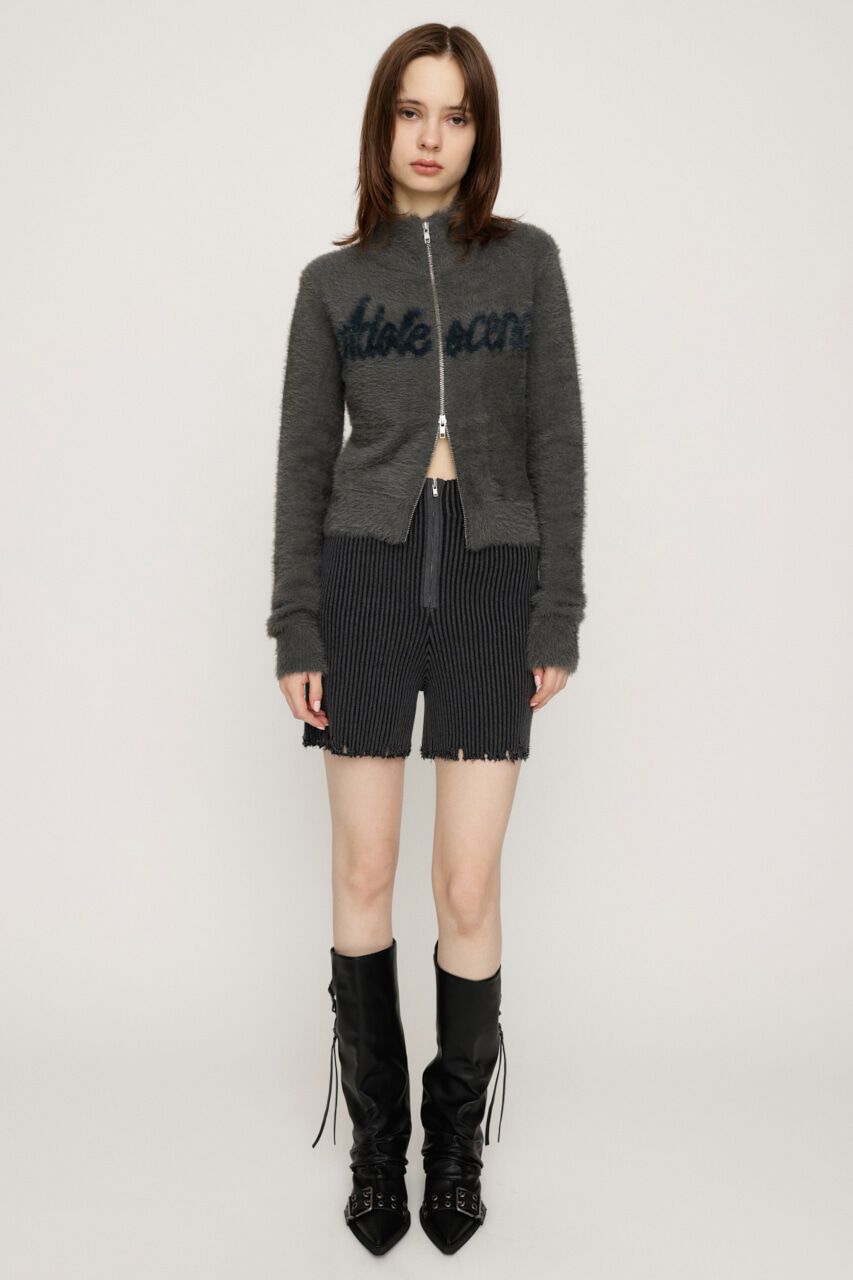 SLY「ZIP UP JQ LOGO トップス」|ニット・セーター|